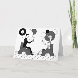 Tarjeta "Alegrías!" Art déco