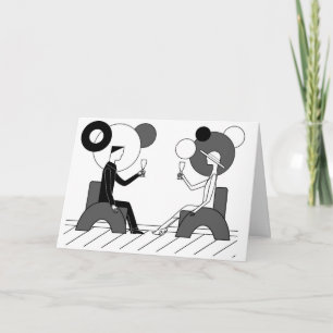 Tarjeta "Alegrías!" Art déco