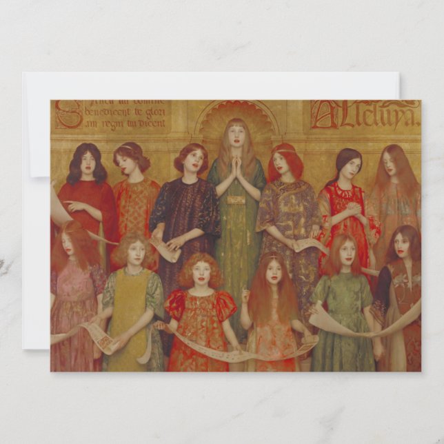 Tarjeta Aleluia (por Thomas Cooper Gotch) (Anverso)
