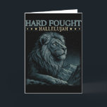 Tarjeta Aleluya Cristiana Versículo De La Biblia Jesús Luc<br><div class="desc">Aleluya Cristiana Versículo De La Biblia Jesús Religioso Luchado Duro</div>