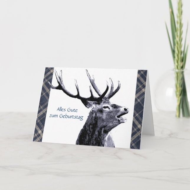 Tarjeta Alemán de Geburtstag del zum de Alles Gute del (Anverso)