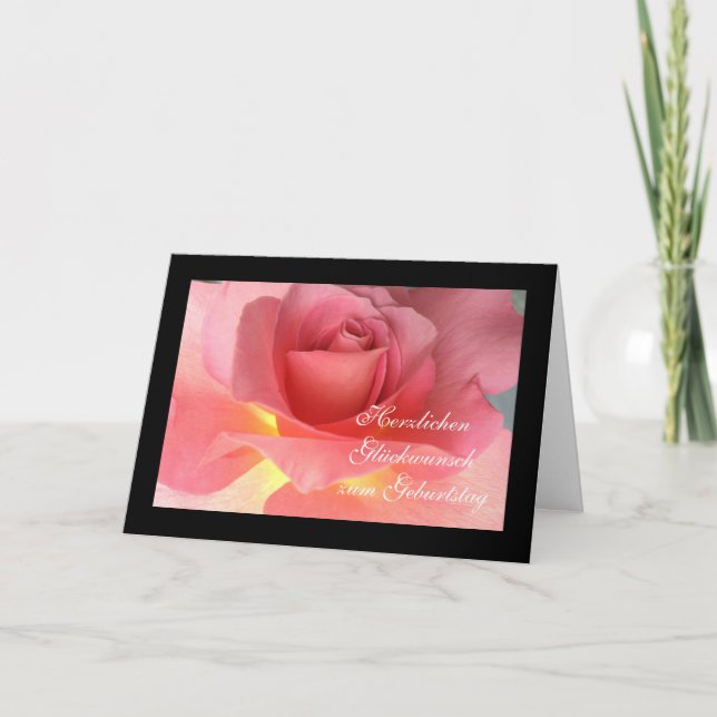 Tarjeta Alemán: ¡Feliz cumpleaños! (Anverso)