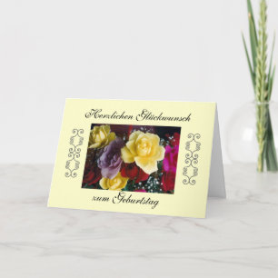 Tarjeta Alemán: ¡Feliz cumpleaños!