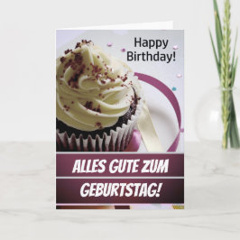 Tarjeta Alemán Feliz Cumpleaños Alles Gute zum Geburtstag