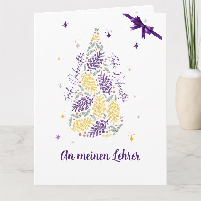 TARJETA ALEMANA DE SALUDO A LOS MAESTROS (Anverso)