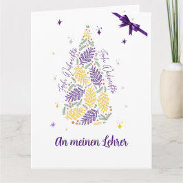 TARJETA ALEMANA DE SALUDO A MAESTROS