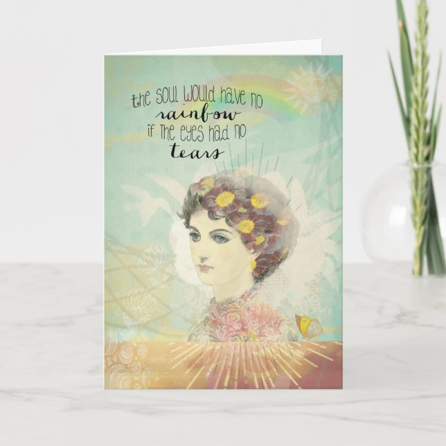 Tarjeta Alentamiento cristiano, cuelga ahí (Anverso)