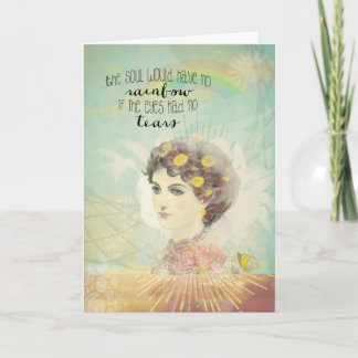 Tarjeta Alentamiento cristiano, cuelga ahí