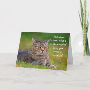 Tarjeta Alentamiento de apoyo a Cat Chemo