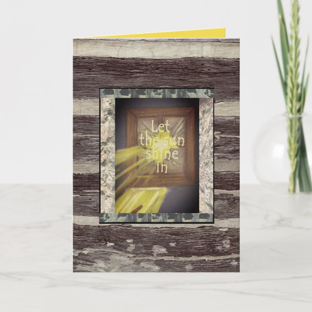 Tarjeta Alentamiento de la fiebre de la cabaña (Anverso)