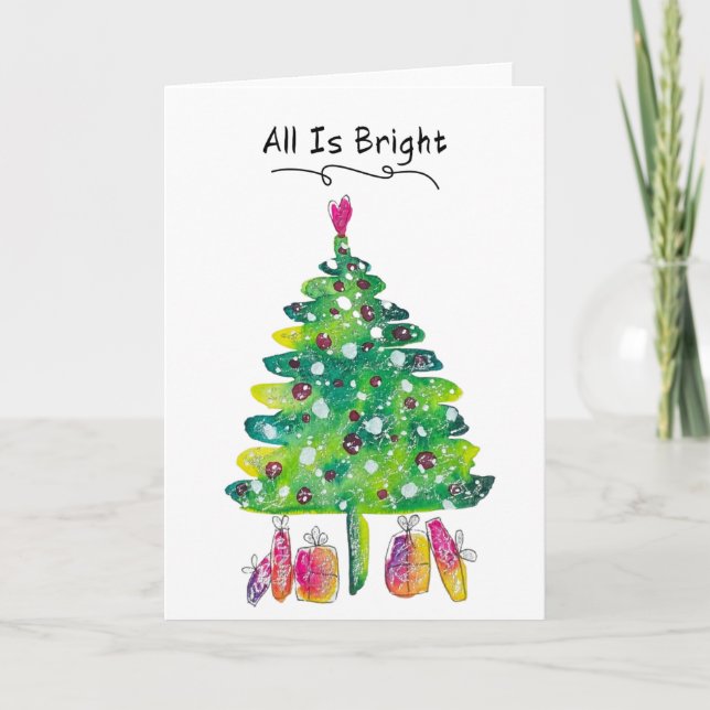 Tarjeta Alentar a los Navidades de "Todo Es Brillante" (Anverso)