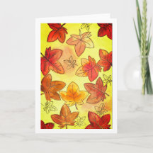 Alentar las hojas de otoño