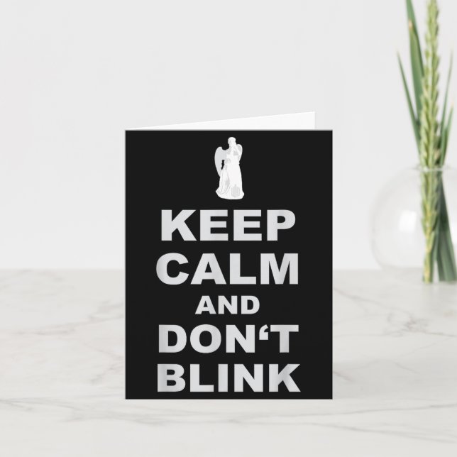 Tarjeta Alert - Weeng Angel - Keep Calm And Dont Blink 2  (Anverso)