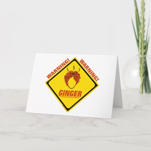Tarjeta ¡Alerta Ginger! (Anverso)