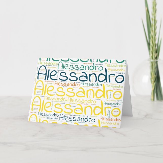 Tarjeta Alessandro (Anverso)