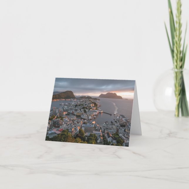 Tarjeta Alesund Noruega (Anverso)