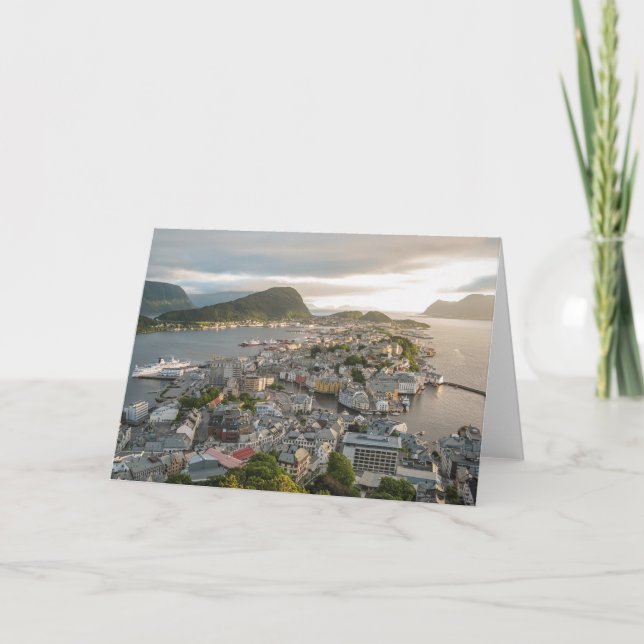 Tarjeta Alesund Noruega (Anverso)