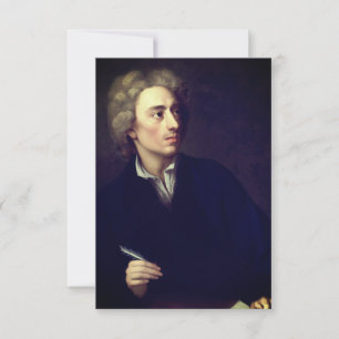 Tarjeta Alexander Pope (retrato de Michael Dahl, c. 1727)