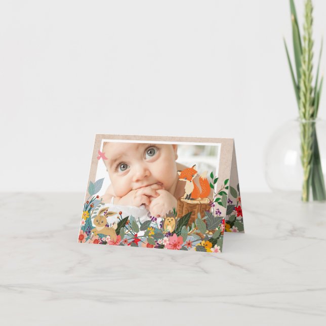 Tarjeta Alexandra de agradecimiento por foto dobla (Anverso)