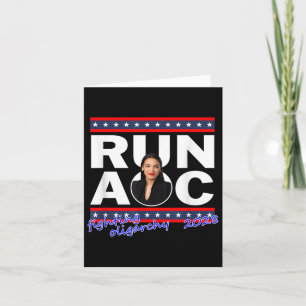 Tarjeta Alexandria 2028 Aoc Para Presidente 2028