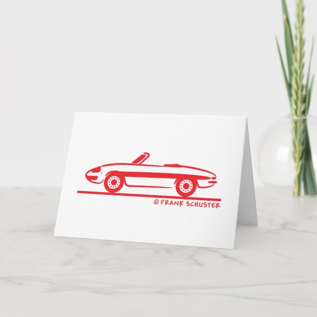 Tarjeta Alfa Romeo Duetto Spider Veloce 1966 (Anverso)