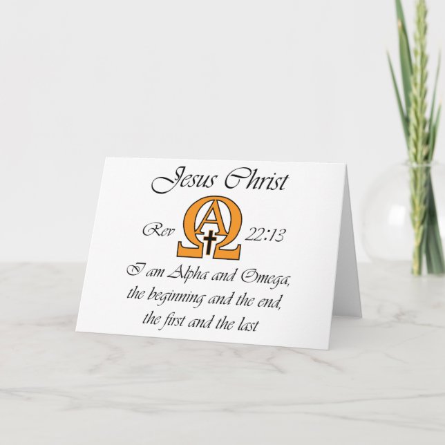 Tarjeta Alfa y Omega (Anverso)