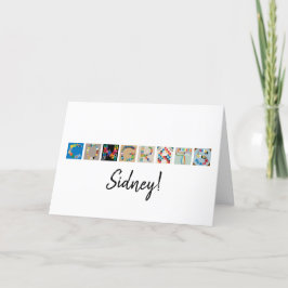 Tarjeta alfabeta de juego de mesa "Congrats"