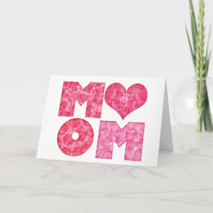 Tarjeta Alfabeto feliz de la mamá del día de madre