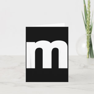 Tarjeta Alfabeto M Letras Mayúsculas Y Números