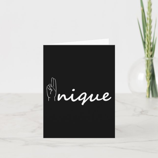 Tarjeta Alfabeto único ASL American Sing Language ASL Tea (Anverso)