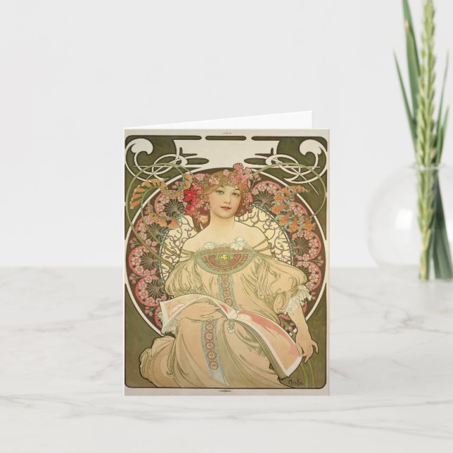 Tarjeta Alfons Mucha 2 (Anverso)