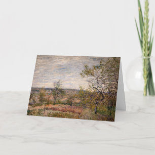 Tarjeta Alfred Sisley - Día ventoso en Veneux