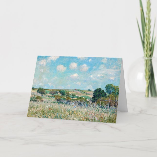 Tarjeta Alfred Sisley - El Prado (Anverso)