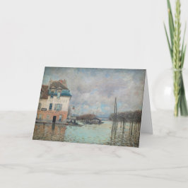 Tarjeta Alfred Sisley - Inundación en Port-Marly