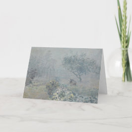 Tarjeta Alfred Sisley - Niebla, Voisins