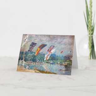 Tarjeta Alfred Sisley - Regata en Molesey