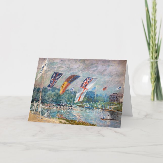 Tarjeta Alfred Sisley - Regata en Molesey (Anverso)