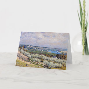 Tarjeta Alfred Sisley - Terraza en Saint-Germain, Primaver