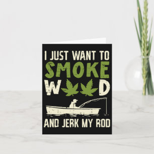 Tarjeta Alga De Humo Y Tirar A Mi Padre Pescador De Rod
