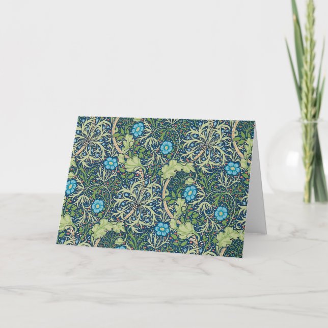 Tarjeta Algas marinas, William Morris (Anverso)