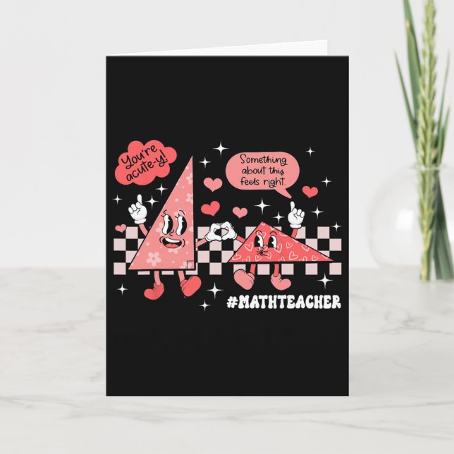 Tarjeta Algo en esto se siente bien Profesora de matemátic (Anverso)