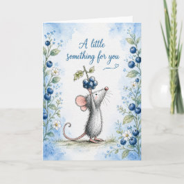 Tarjeta Algo especial para ti | Ratón de Arándanos