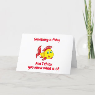 TARJETA ¿ALGO PESCADO? PARECE TAN "JOVEN" CARTA