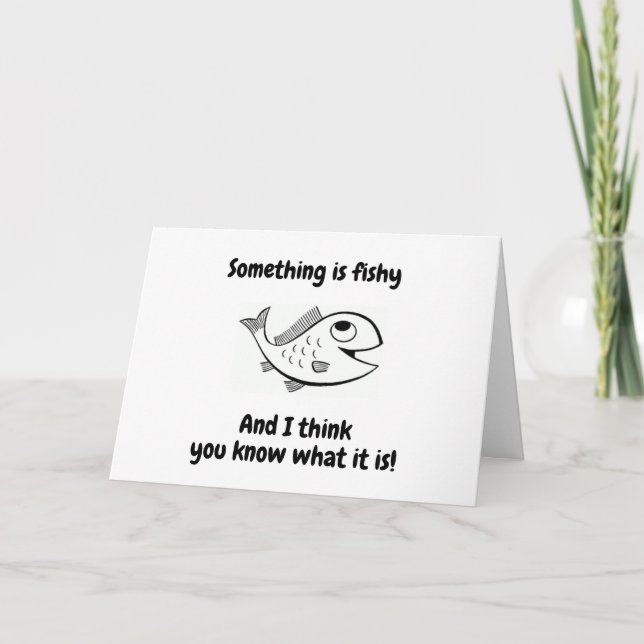 TARJETA ¿ALGO PESCADO? PARECE TAN "JOVEN" CARTA (Anverso)