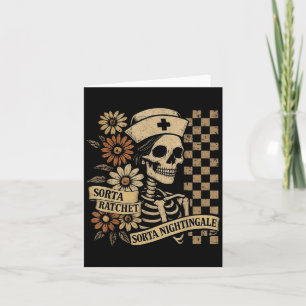 Tarjeta Algo Ratchet Algo Ruiseñor Esqueleto Enfermera Mit