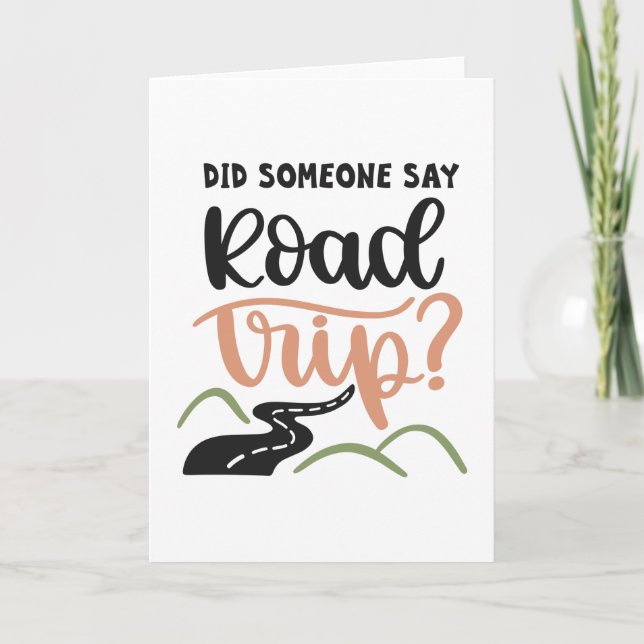 Tarjeta Alguien dijo que el viaje por carretera (Anverso)
