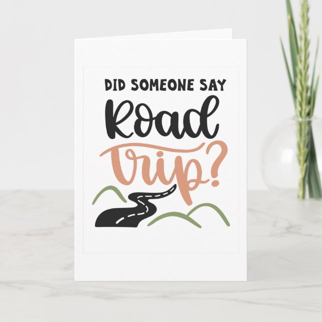 Tarjeta ¿Alguien dijo Viaje por Carretera? (Anverso)
