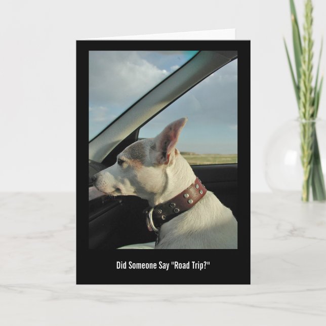 Tarjeta ¿Alguien dijo "Viaje por carretera"? (Anverso)