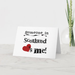 Tarjeta Alguien en Escocia me ama