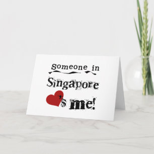 Tarjeta Alguien en Singapur me ama
